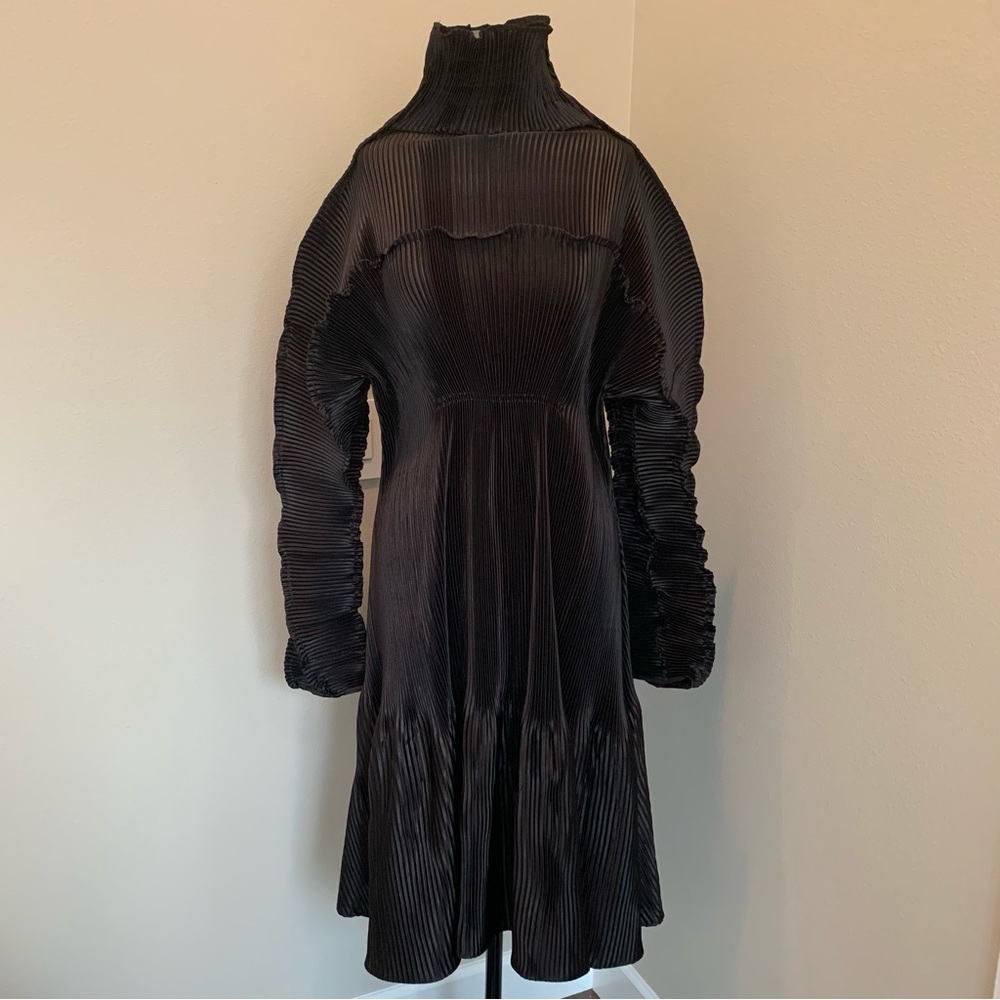 UK Designer Georgia Hardinge Sculptural Turtleneck Dress